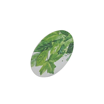 Green Leaf Round Eco-friendly Custom Paper Coasters for Drinks